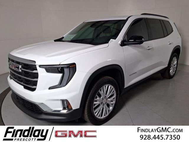 2026 GMC Acadia Elevation in Summit White — front three-quarter view