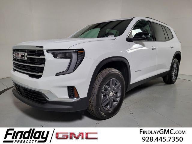 2026 GMC Acadia Elevation in Summit White — front three-quarter view