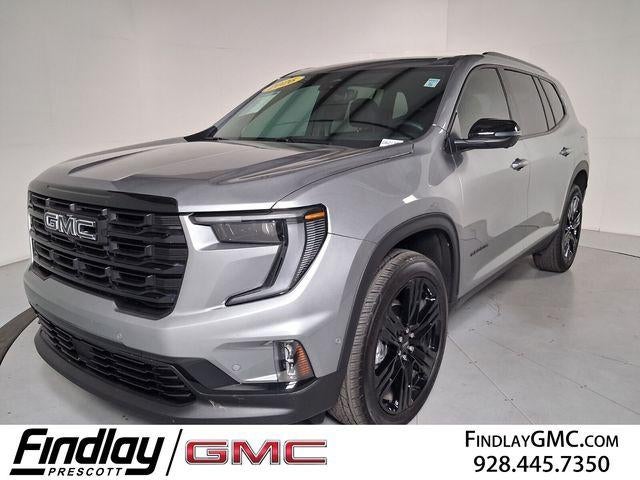 2026 GMC Acadia Elevation in Sterling Metallic — front three-quarter view