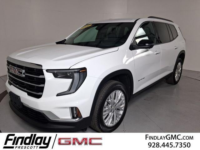2026 GMC Acadia Elevation in Summit White — front three-quarter view