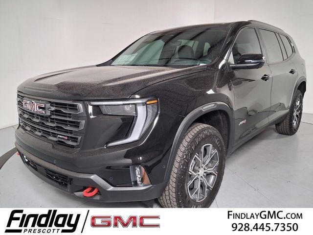 2026 GMC Acadia AT4 in Ebony Twilight Metallic — front three-quarter view