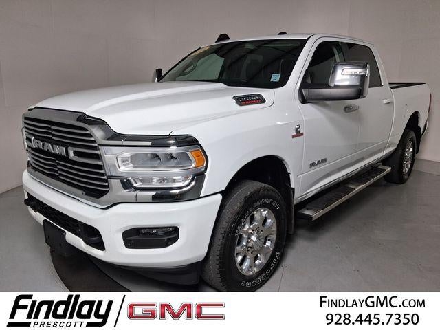 2024 RAM 2500 Laramie in White — front three-quarter view