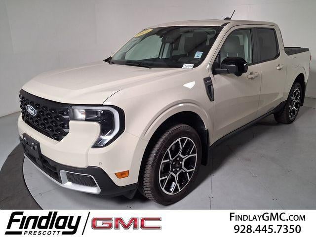 2025 Ford Maverick Lariat in Beige — front three-quarter view